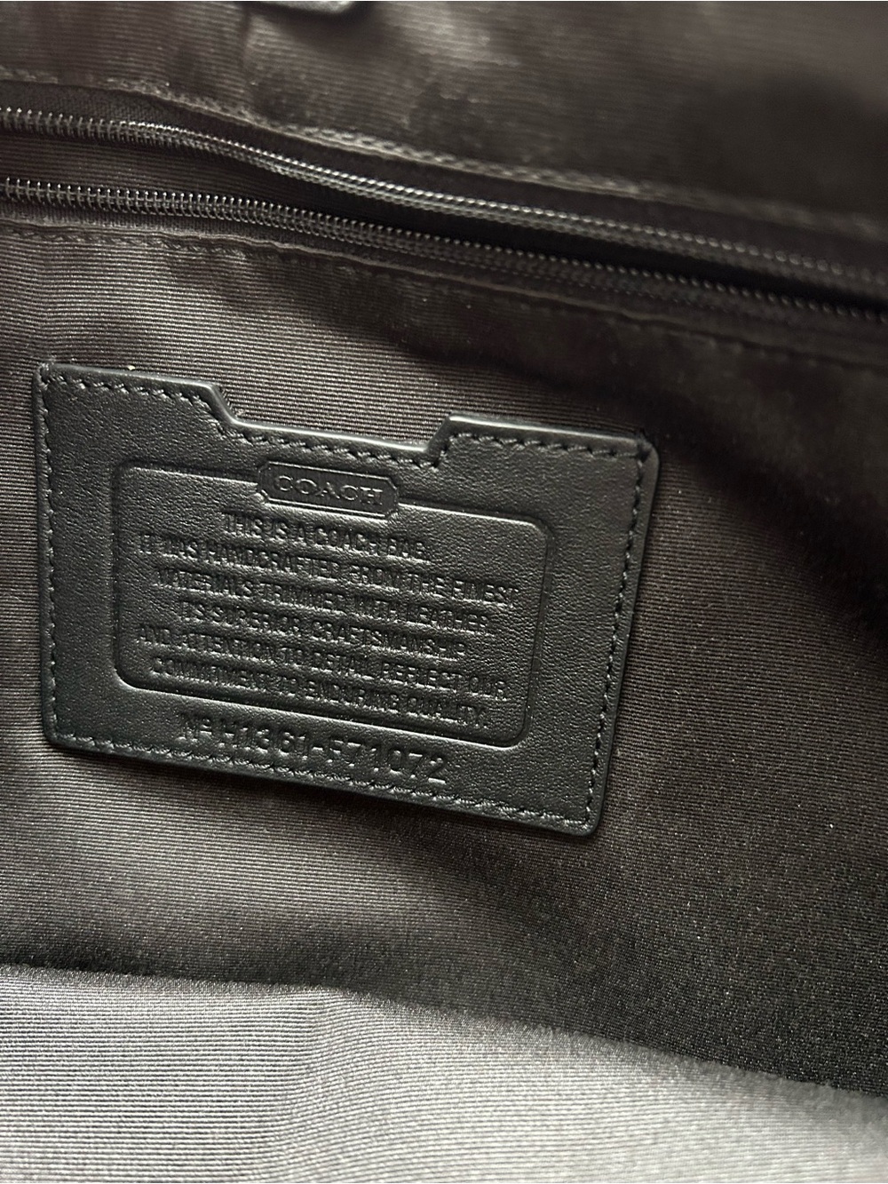 Coach Metropolitan Gray Leather Messenger Briefcase with Shoulder Strap - Picture 14 of 14